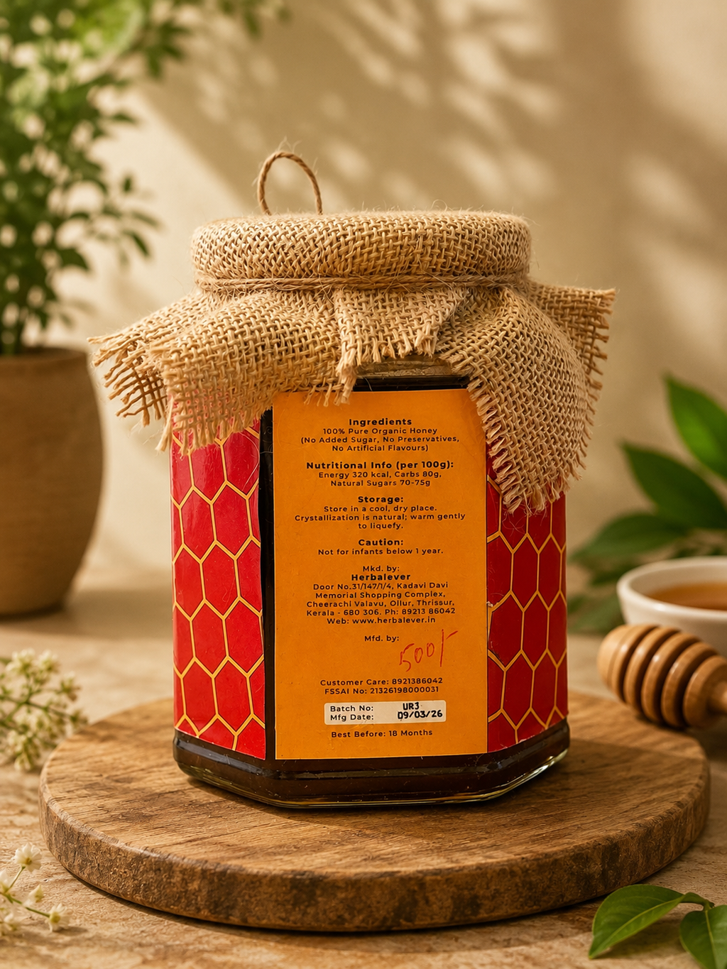 URJ Honey – Raw & Natural Pure Honey (1kg)